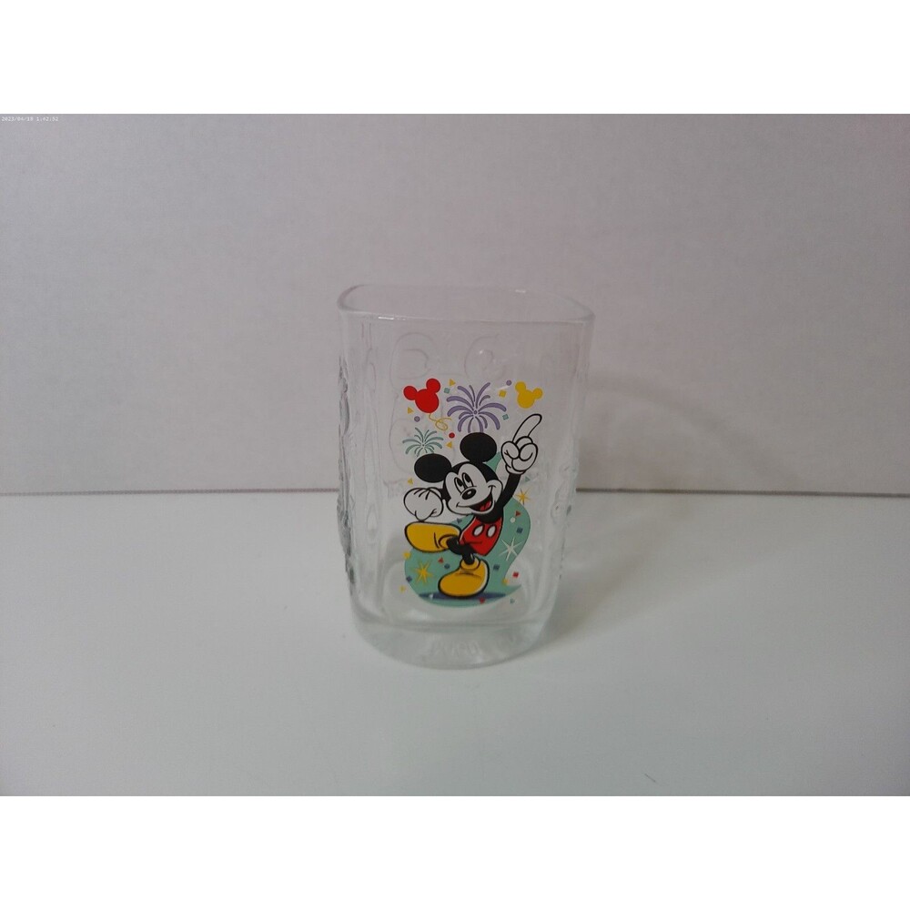 Walt Disney World Celebration! Vintage McDonalds 2000 Mickey Mouse Glass Cup